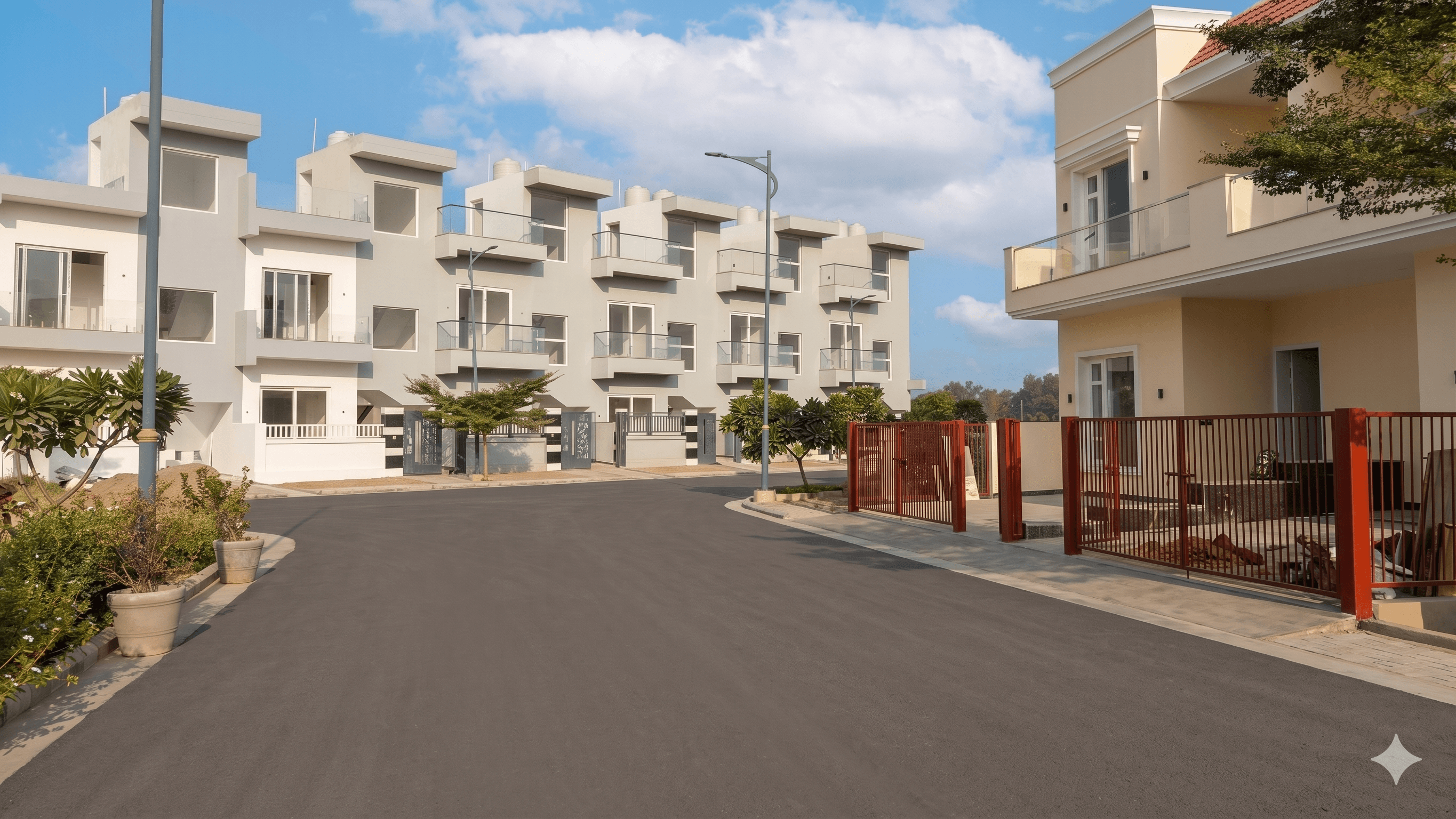 Hridayam — built independent homes along a finished internal street
